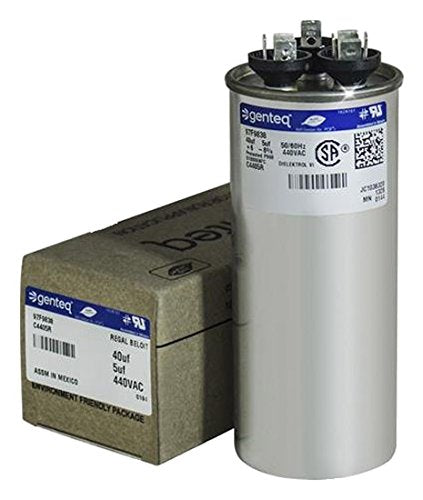 Genteq 97F9838/C4405R Round Capacitor 40 5 UF MFD, 440V