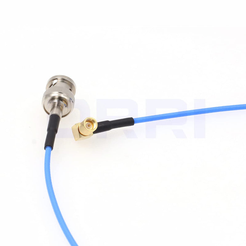 DRRI BNC Male to Right Angle 10-32 UNF Microdot Male Acceleration Sensor Vibration Sensor Test Cable (RA BNC-M5, 10M) RA BNC-M5