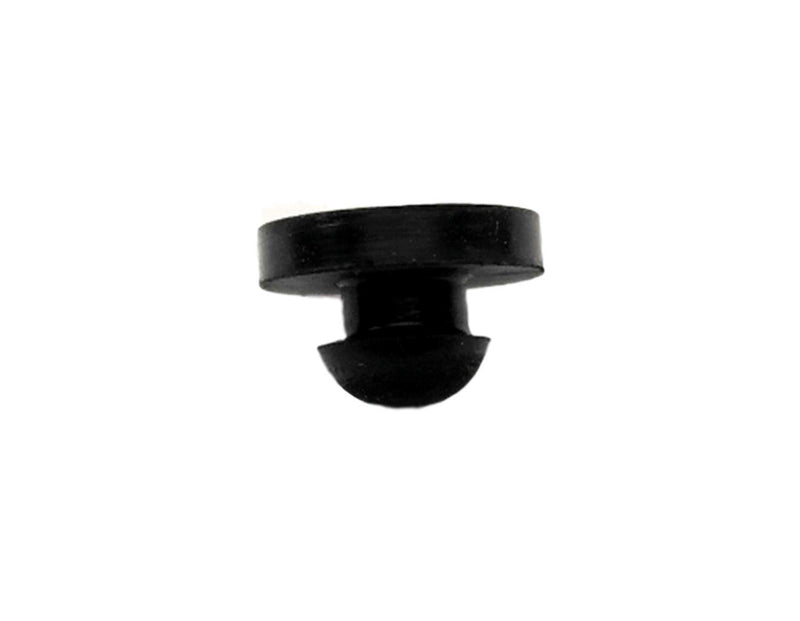 Rubber Push-in Ridged Stem Bumper 9/16" Diameter fits 1/4" Hole in 1/8" Thick Material (12) 12