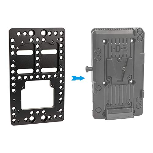 CAMVATE Aluminum Cheese Plate Battery Backboard Compatible with IDX P-V2 Quick Release V Mount Camera Plate - 2675
