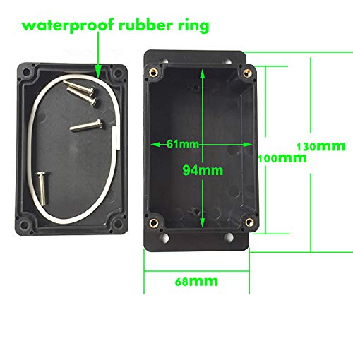 VONVOFF Electrical Box, Universal Junction Box,Dustproof Waterproof IP65 ABS Plastic Box,Enclosure with Fixed Hole and 4pcs x M16 Cable Gland,3.94 x 2.68 x 1.97 inch (100 x 68 x 50 mm)(white) 100 x 68 x 50 mm white