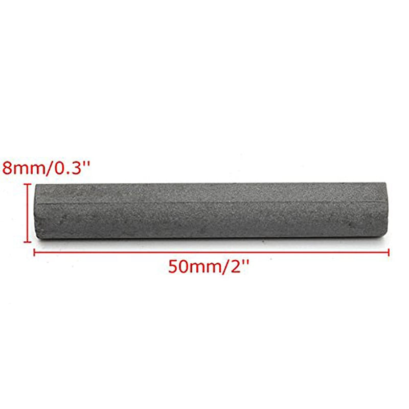 CynKen 10pcs 8mm*50mm Ferrite Rod Bar Loopstick For Radio Antenna Aerial Crystal About 0.32"x2"