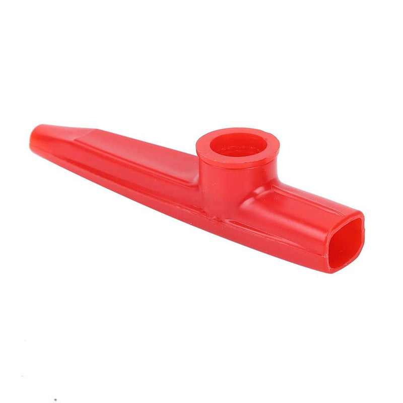 Dilwe Kazoo, Plastic Mini Portable Mouth Kazoo Ukulele Guitar Partner Easy to Learn Musical Instrument red