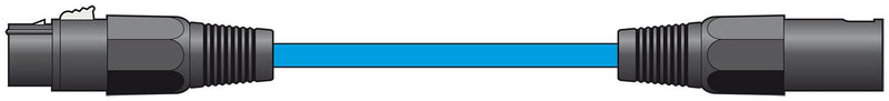 Premium XLR Male - XLR Female Cable | Microphone Cable | Blue - 6.0M
