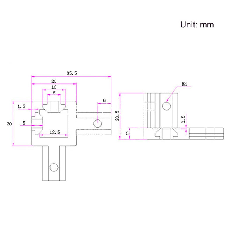 [AUSTRALIA] - Befenybay 8PCS Black 3-Way End Corner Bracket Connector with Screws for 6mm T Slot Aluminum Extrusion Profile 2020 Series (2020s-Black) 2020s-Black 