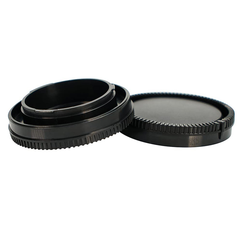 NIYI 2Sets Camera Body Cap and Rear Lens Cap Cover Kit for Sony ENEX Mount Camera and Lenses Rear Lens Protector Cover and Body Cap Set Sony E