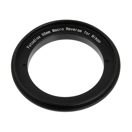Fotodiox RB2A 55mm Macro Reverse Ring Kit with G and DX Type Lens Aperture Control, 52mm Lens Cap and 52mm UV Protector fits Nikon D1, D1H, D1X, D2H, D2X, D2Hs, D2Xs, D3, D3X, D3s, D4, D100, D200, D300, D300S, D700, D800, D800E, D40, D50, D60, D70, D70...