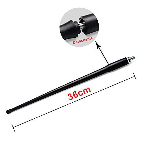 DeepRoar Replacement Antenna for Jeep Liberty KJ 2002-2007, Optimized FM/AM Reception, 13 Inch PL01 (Black)