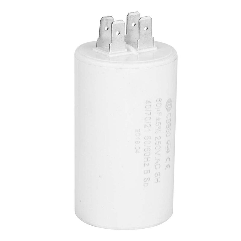 AC 250V 60uF 50/60HZ Cylinder Shaped Run Round Capacitor CBB60 for Motor Cool Heat Pump Washing Machine