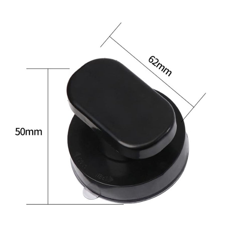 Mini Powerful Suction Cup Glass Mirror Door Handle Bathtub Shower Handle Kitchen Drawer Handle Suction Cup Bathroom Door Refrigerator Nonporous Sucker (Black) Black
