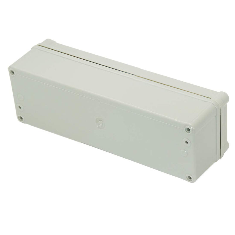 Zulkit Junction Box ABS Plastic Dustproof Waterproof IP67 Junction Boxes Universal Electrical Project Enclosure Durable DIY Electronic Project Box Grey 9.84 x 3.15 x 2.76 inch (250 x 80 x 70 mm) 9.84" x 3.15" x 2.76"