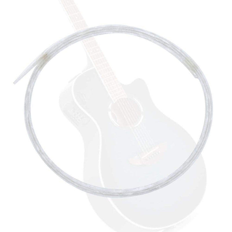 Bnineteenteam 5Pcs Guitar Binding Purfling, 6mm Width Celluloid White Pearl Guitar Binding Purfling for Acoustic Guitar Classical Guitars