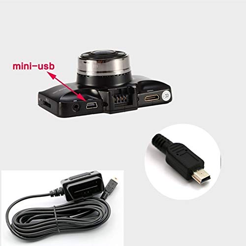 REARMASTER Universal OBD Power Cable for Dash Camera,24 Hours Surveillance / Acc Mode with Switch Button(Mini USB Port)