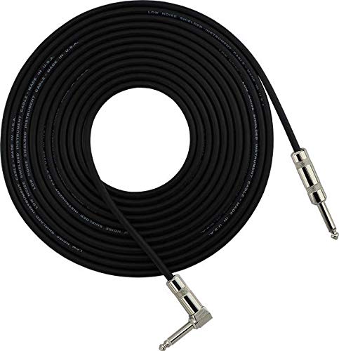 [AUSTRALIA] - StageMASTER SEGL-18 18-Feet Instrument 1/4-Inch straight connector to Right Angle 1/4-Inch connector Low Noise Shielded Cable 