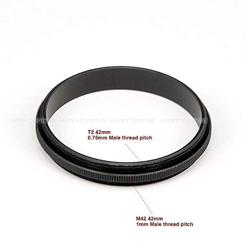 Metal M42 to T / T2 Male to Male 42mm to 42mm M42-T2 T Step Coupling Ring Adapter for Lens Filter Telescope