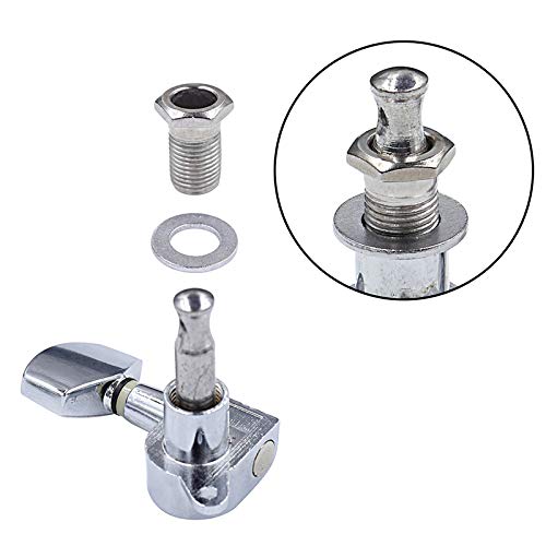 DGQ 3L3R 6 Pieces Acoustic Guitar String Tuning Pegs Machine Heads Knobs Tuning Keys Enclosed Locking Tuners for Electric or Acoustic Guitar