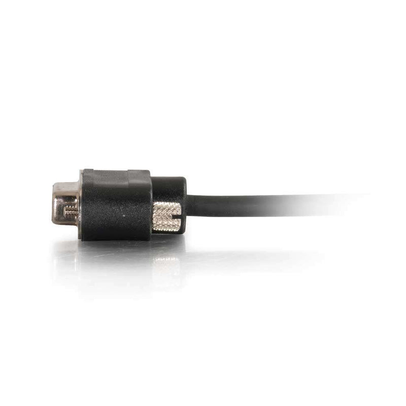 C2G 52147 Serial RS232 DB9 Cable with Low Profile Connectors F/F, in-Wall CMG-Rated, Black (3 Feet, 0.91 Meters)