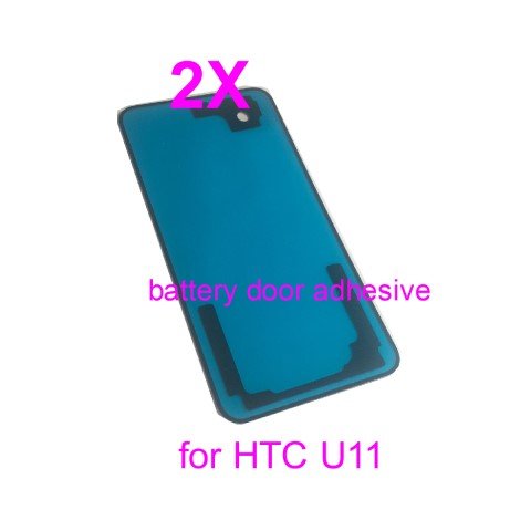 PHONSUN Battery Door Cover Adhesive Replacement for HTC U11 Pack of 2