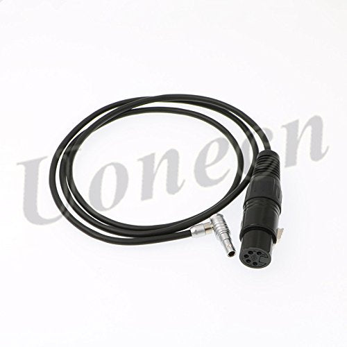 Uonecn ARRI Alexa Mini Camera Audio Cable XLR 5 pins Female to Right Angle 5 pin Male Plugs Alexa Reach Mini Audio Cable