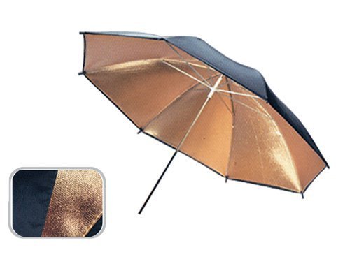 CowboyStudio 43in Black & Gold Photo Studio Umbrella, 43 inch