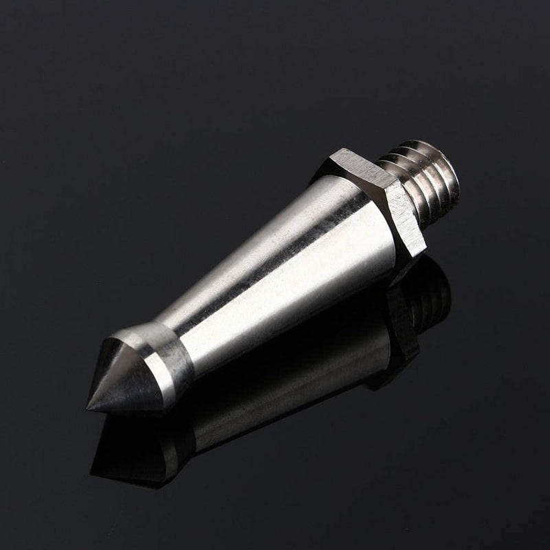 [AUSTRALIA] - Acouto Spikes Stainless Steel Male 3/8" Screw Adapter Foot Spike Replacement for Tr Monopods Camera Accessory Silver 