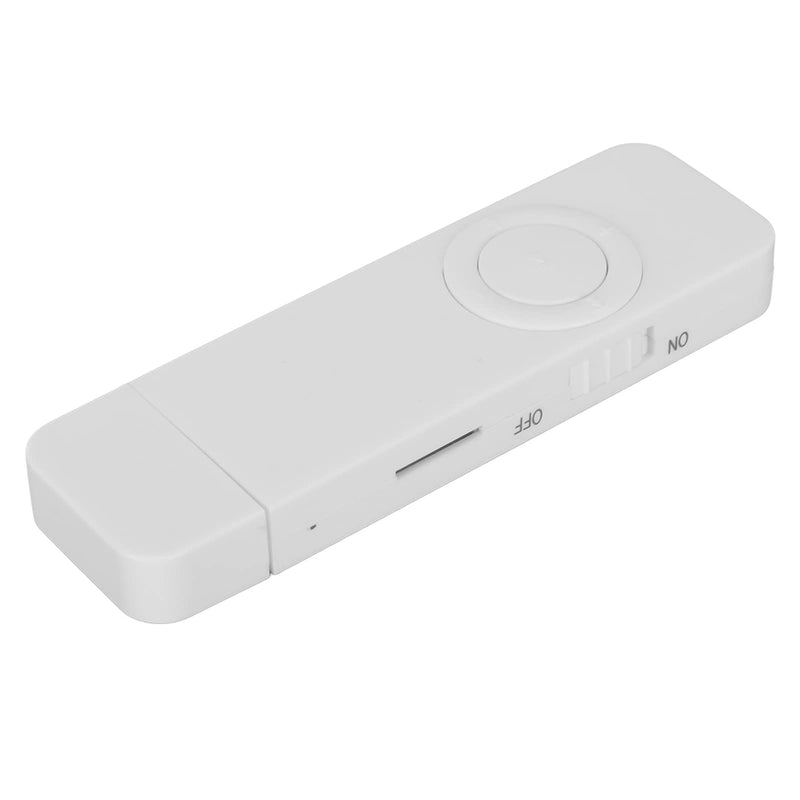 MP3 Player, 8GB Memory Portable MP3 Player 180mah Battery Lightweight USB Flash Drive HiFi Lossless Sound Support Up to 64GB for Students (White) Random,White