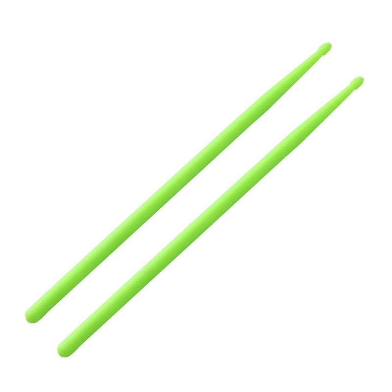 2 Pairs Drumsticks for Drum Light Durable Plastic 5A Drum Sticks for Kids Adults Musical Instrument Percussion Accessories (Blue and Green) 2 Pair Nylon