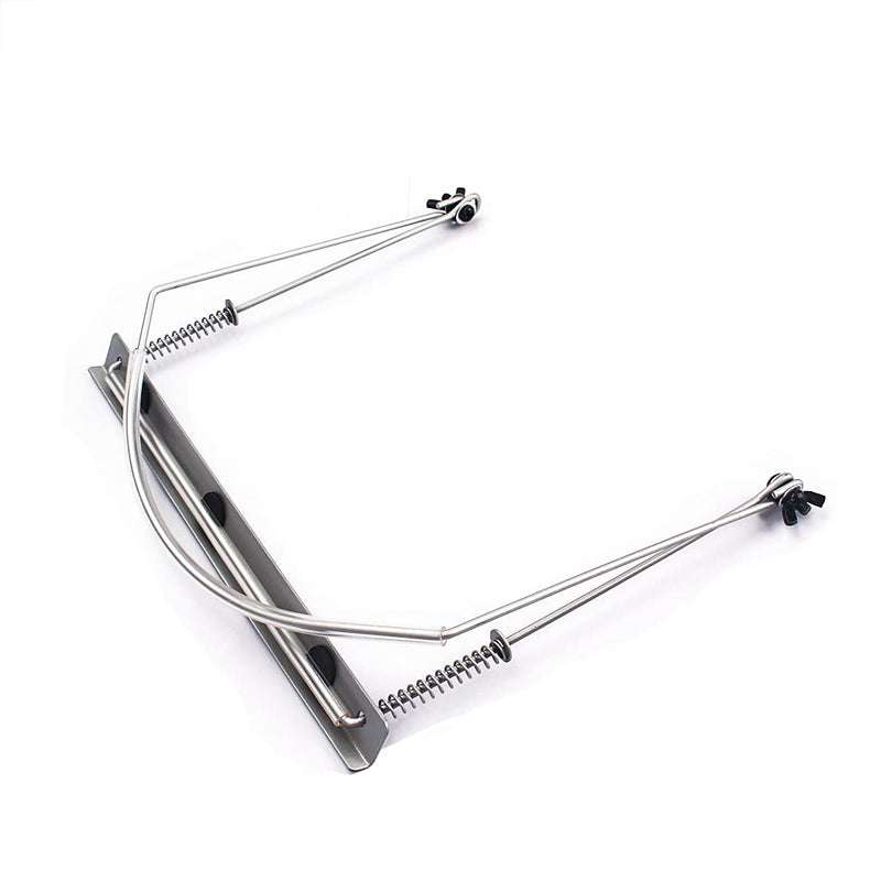 Alnicov Harmonica Holder Neck Holder Stand for 24-Hole Harmonicas Silver