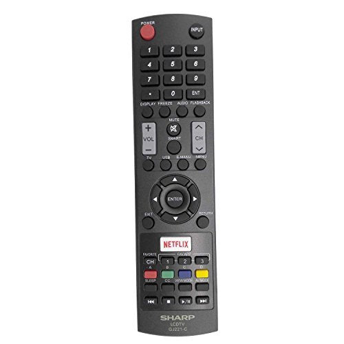 New Replaced Remote Control GJ221-C for Sharp TV LC32LE653U LC-32LE653U LC40LE653U LC-40LE653U LC43LE653U LC-43LE653U LC48LE653U LC-48LE653U LC55LE653U LC-55LE653U LC65LE645U LC-65LE645U LC65LE653U