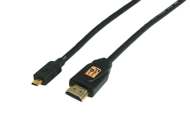 Tether Tools TetherPro HDMI Micro to HDMI Cable, 3 feet (1m)