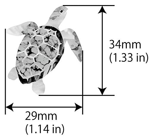 Inlay Stickers for Ukuleles - Sea Turtles (L&R Set),UK-264ST-LR