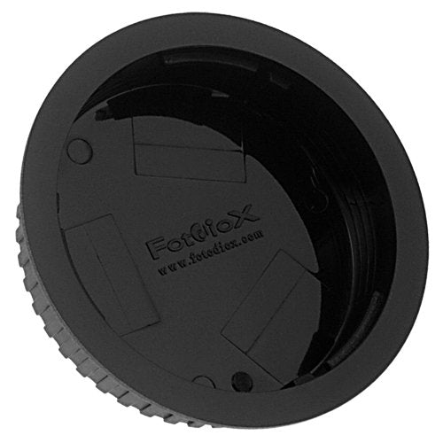 Fotodiox Designer (Black) Lens Rear Cap Compatible with Canon EOS EF and EF-S Lenses