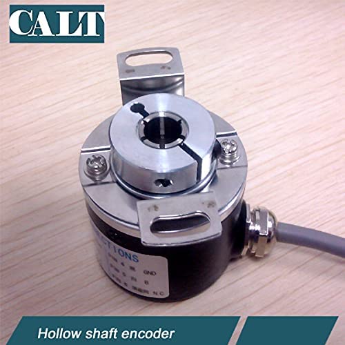 Incremental Optical Rotary Encoder Shaft 8mm Resolution Line Driver 5V Hollow Shaft Rotary Encoder 1024P/R Line Driver 1024P/R