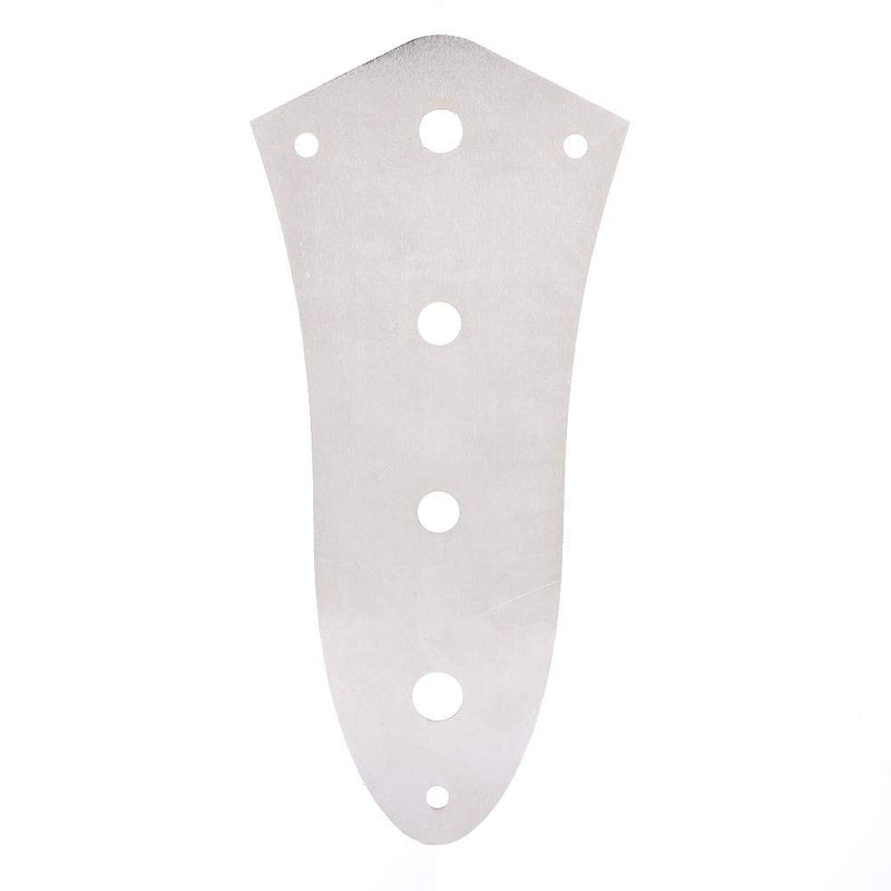 Guitar Control Plate Carved Copper-zinc Alloy 4 Holes Volume Control Plate Replacement Part for JB Jazz Bass Guitar