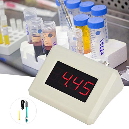 Digital PH Meter 0.00-14.00PH PH-025M Online PH Meter Water Quality Monitor Instantly Digital Display 24 Hours Continuously Work Resolution 0.01PH with Electrode Probe BNC US 110V