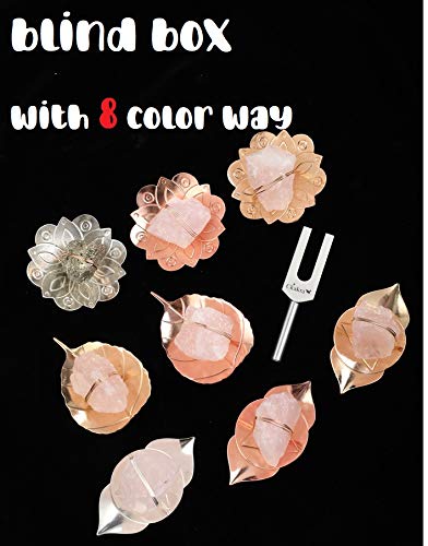 Ckakra XBold Mystery Box Biofield Therapy Mindfulness Tuning Fork for Mind and Body Sound Healing, Rose Quartz Kit, Mother's Day Sale, Pink Blind Box Challenge, Random Finish Color & Shape Mystery Box Trial