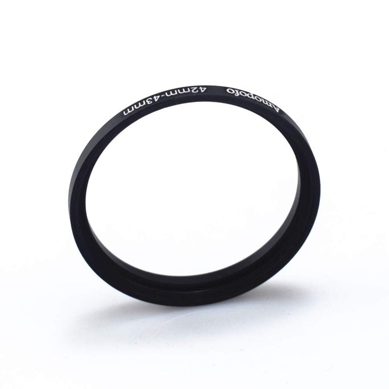 42mm to 43mm Camera Filters Ring Compatible All 42mm Camera Lenses or 43mm UV CPL Filter Accessory 42 to 43mm Step Up Ring Adapter