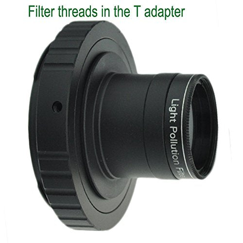 Gosky Metal 1.25'' Telescope Camera T-Adapter and Nikon T2 T-Ring Adapter for Nikon DSLR SLR (Fits Nikon D90, D80, D70, D60, D50, D40x, D40, D800, D700 and All Nikon SLR Cameras