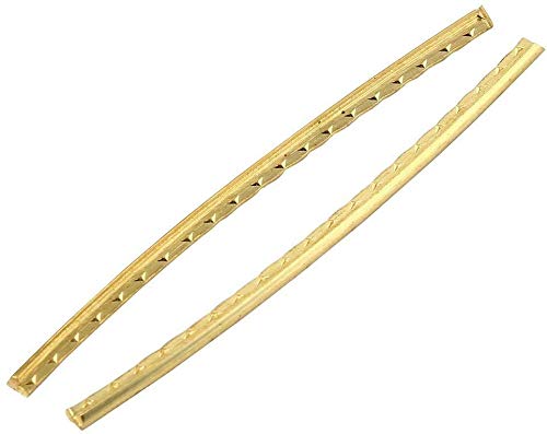Liyafy 24Pcs Brass 2.1MM Frets for Strat Acoustic Classical Guitar Fingerboard Fret Wire for Folk Wooden Guitars Accessory