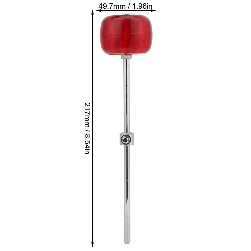 Dilwe Drum Hammer, WC42 Bass Drum Percussion Instrument Accessory for Replacement Part Drum Kit Hammer Beater Red