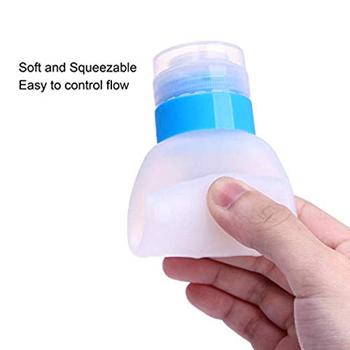 ValourGo Travel Bottles Set TSA Approved with Refillable Silicone Leak Proof Valve and Travel Accessories for Liquid - 2 Pack 3 OZ Travel Containers white + white