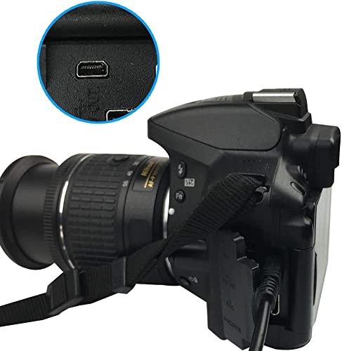 [AUSTRALIA] - Replacement Camera Transfer Data Sync Charger Charging Cable Cord Compatible with Panasonic Lumix Camera DMC-G7 DMC-S5 DMC-ZS25 DMC-TZ35 ZS40 ZS50 TS30 SZ3 TZ8 TZ11 TZ15 TZ24 F2 FH25 FH4 FH5 & More 