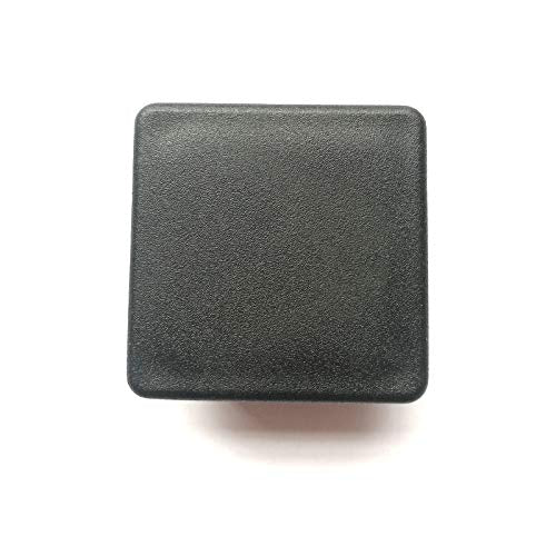 CaSuTong 16 Pack 1 1/4 Inch Square Black Plastic Plug,Tubing End Cap,Glide Insert Furniture Finishing Plug for Square Metal Tube 1 1/4 inch-16pcs