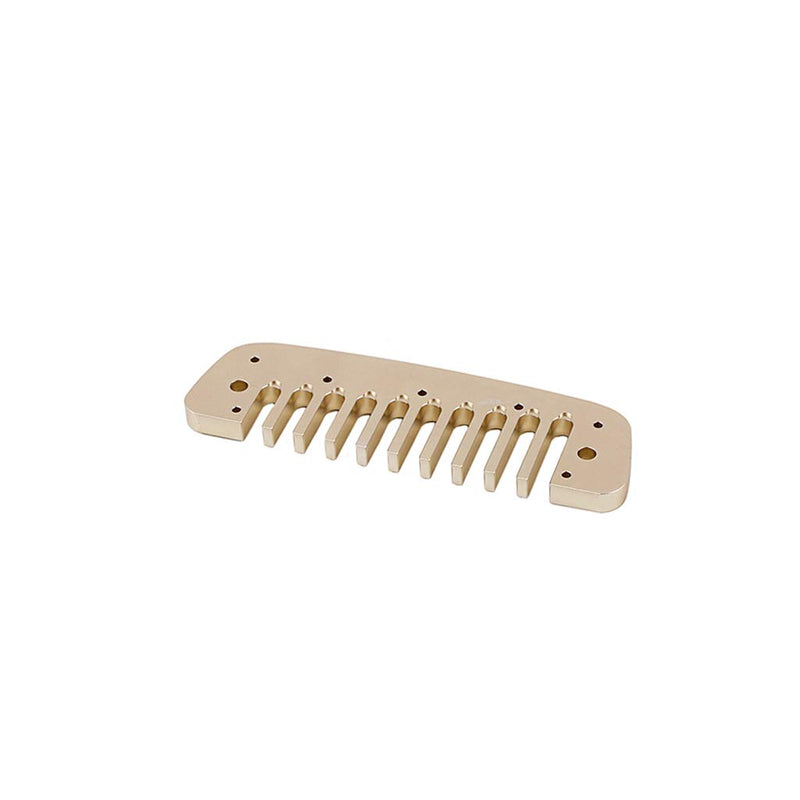 Alnicov Aluminum Alloy 10 Holes Comb Harmonica Part for Hohner Marine Band Crossover and Deluxe Gold