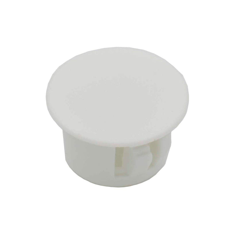 Baomain Plastic White Locking Hole Plugs Panel Hole Diameter 1/2" (12.6mm) 500 Pack