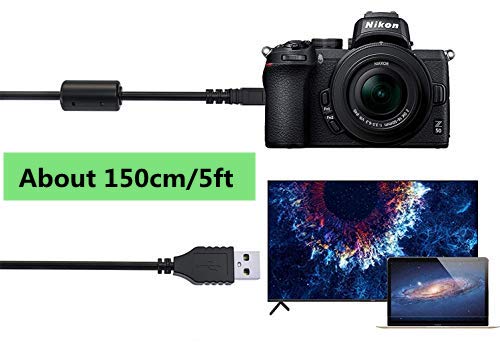 Saipomor Replacement UC-E6 UC-E23 USB Cable Cord Compatible with Olympus Camera Stylus CB-USB7 SZ-15 X-990 VG-160 VR-130 VR-360 VH-210 Series, FE Series FE-180, FE-190, FE-290, FE-350 etc. (4.9FT) 4.9FT