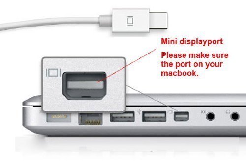 Mini DP to HDMI, aLLreLi 6ft Mini DisplayPort DP (Thunderbolt Compatible) to HDMI HDTV Cable for iMac, MacBook Pro, MacBook Air and PC - White