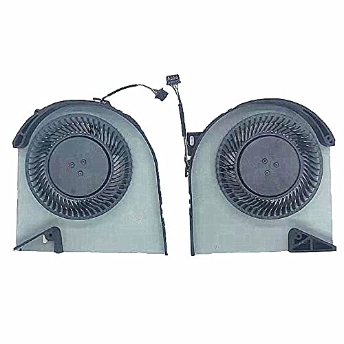 QUETTERLEE Replacement New Laptop CPU and GPU Cooling Fan for DELL Precision 7530 M7530 7540 P74F Series MG75090V1-C170-S9A MG75090V1-C160-S9A DC5V Fan