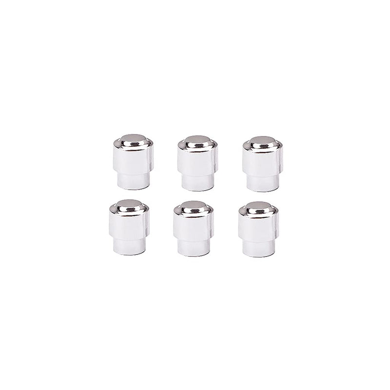 Alnicov 6Pcs Plastic Guitar Switch Tip Cap Knobs for Tele Telecaster Guitar Parts,Chrome