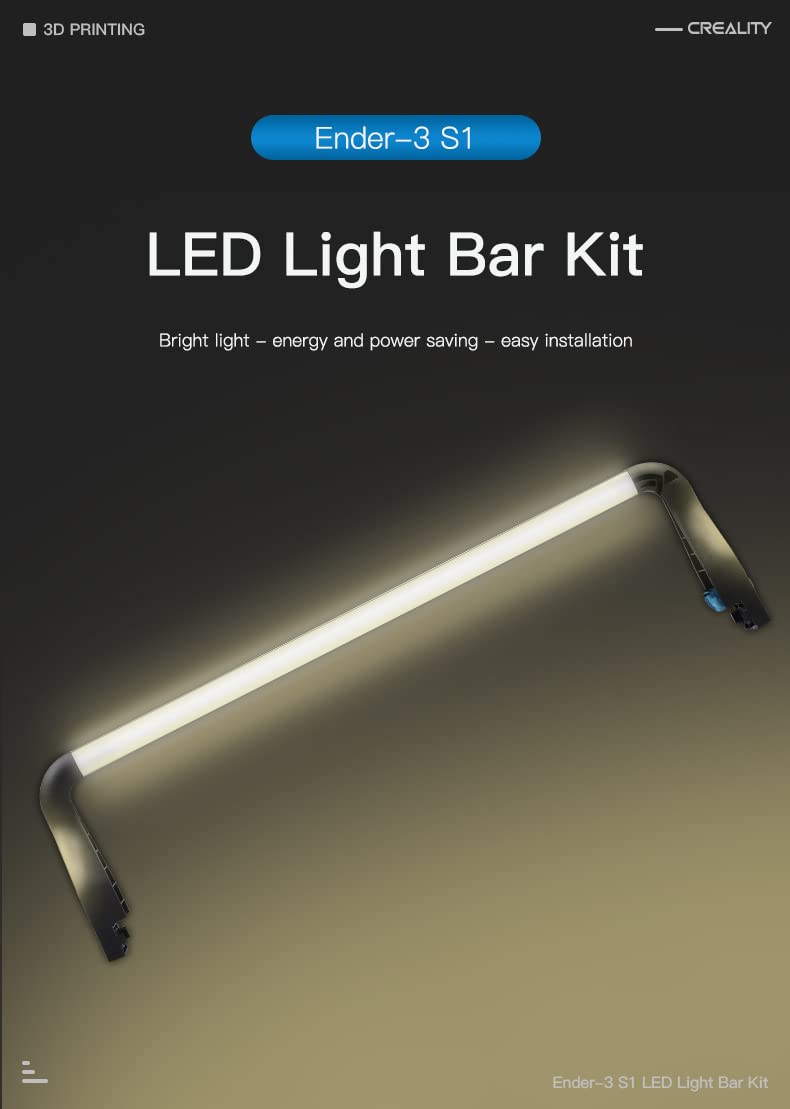 Creality Ender-3 S1 LED Light Bar Kit for 3D Printer, Upgraded LED Chip, Energy and Power Saving